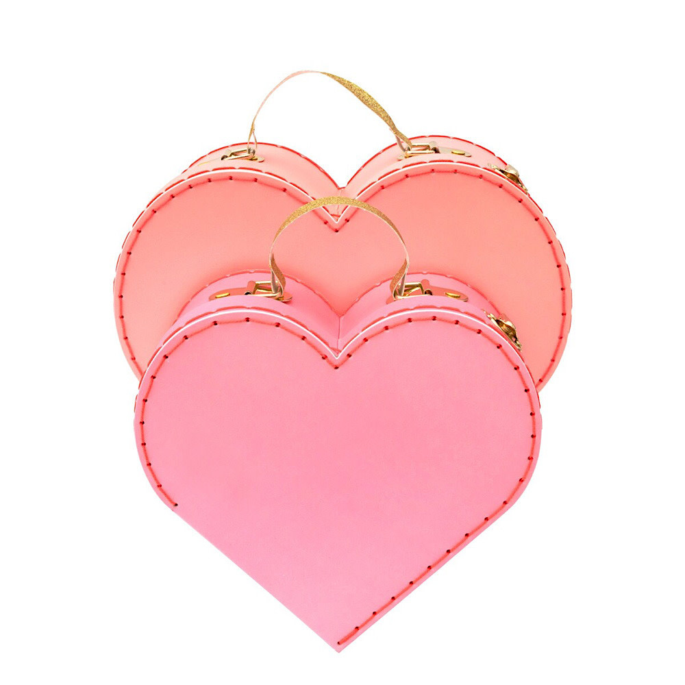 Meri Meri Meri Meri - Pink Heart Suitcase - Set of 2