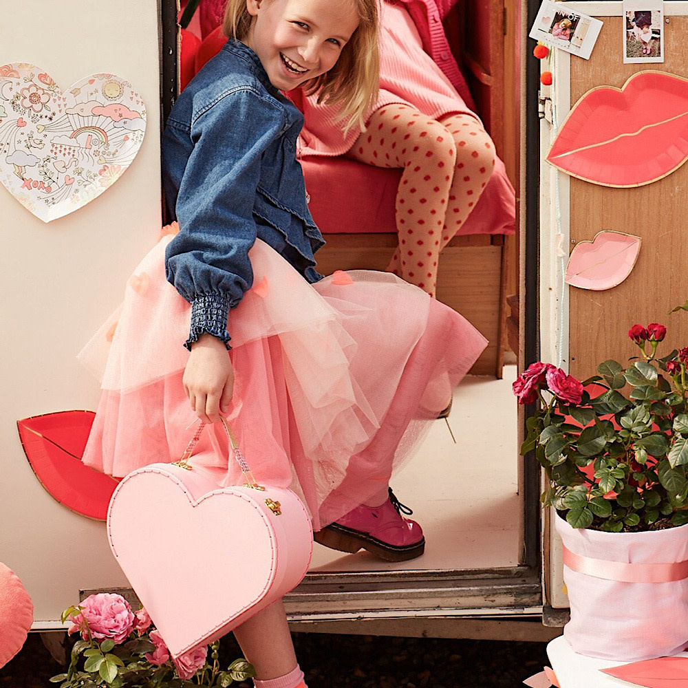 Meri Meri - Pink Heart Suitcase - Set of 2