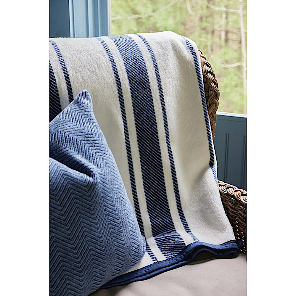 ChappyWrap Original Blanket - Dockside Stripe Navy