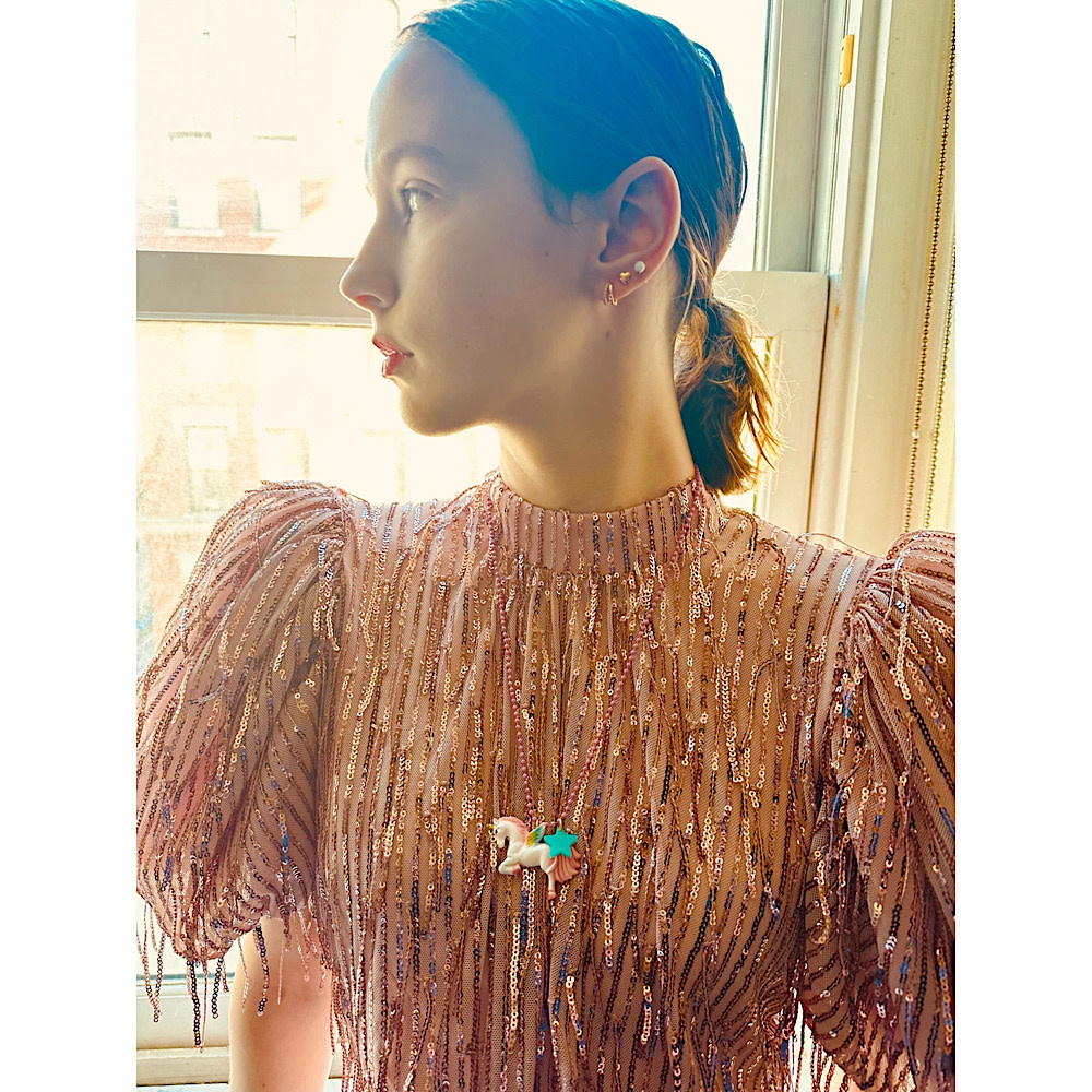 Gunner & Lux Necklace - Rainbow Unicorn