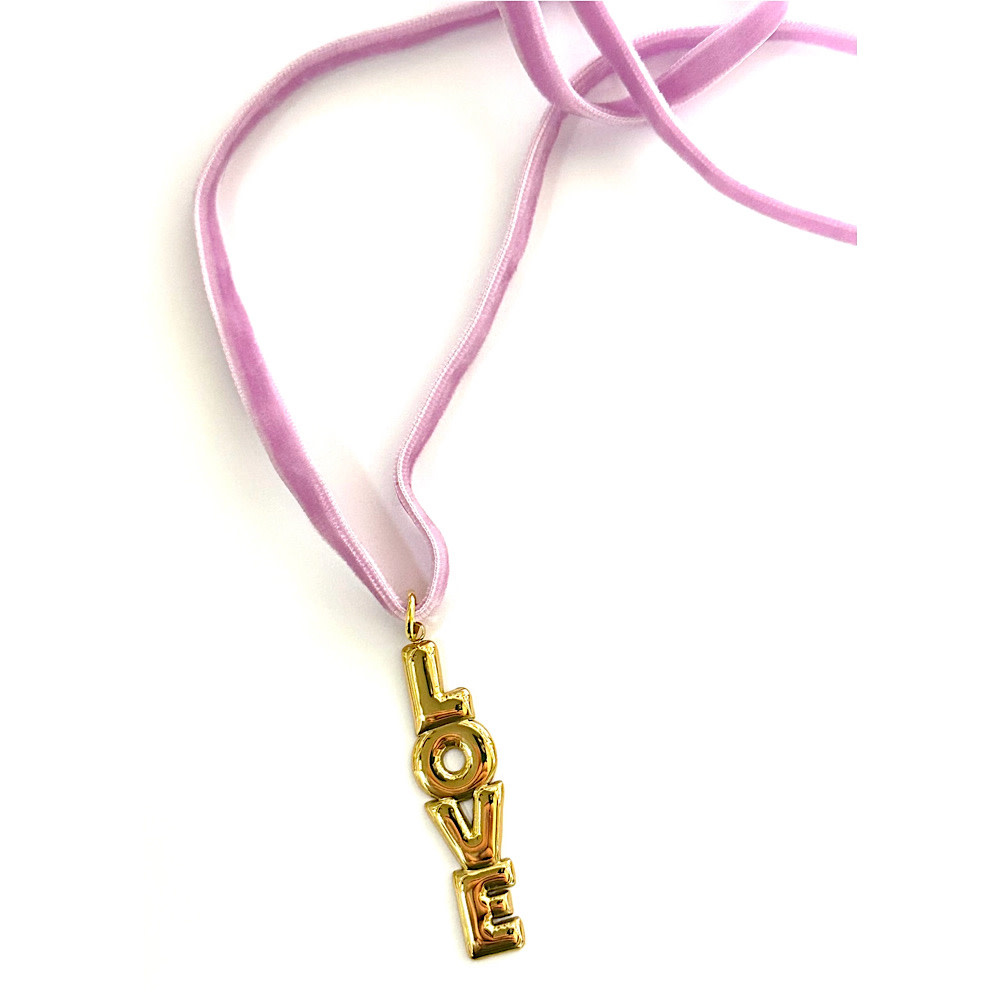 Gunner & Lux Necklace - Valentines Love Velvet Charm