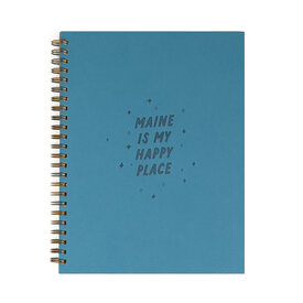 Ruff House Print Shop Custom Notebook - Maine Happy Place - Tide Pool