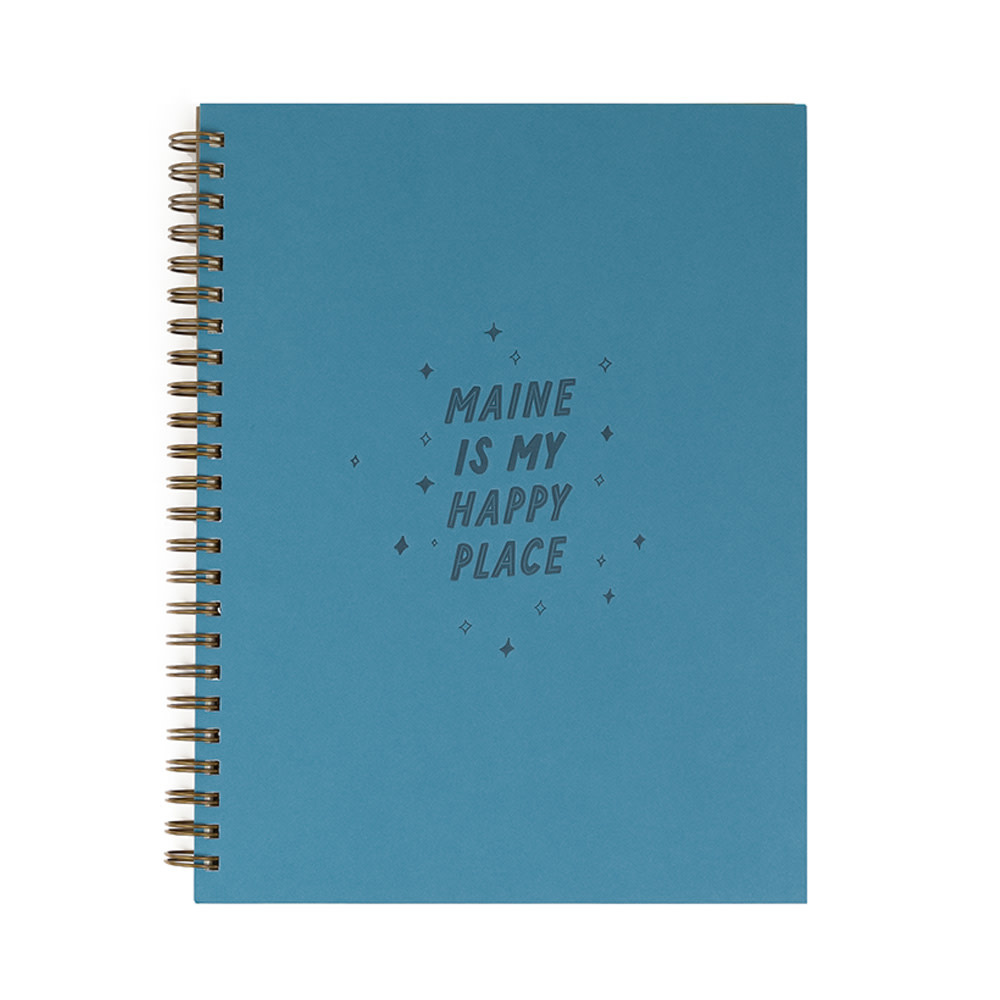 Custom Notebook - Maine Happy Place - Tide Pool