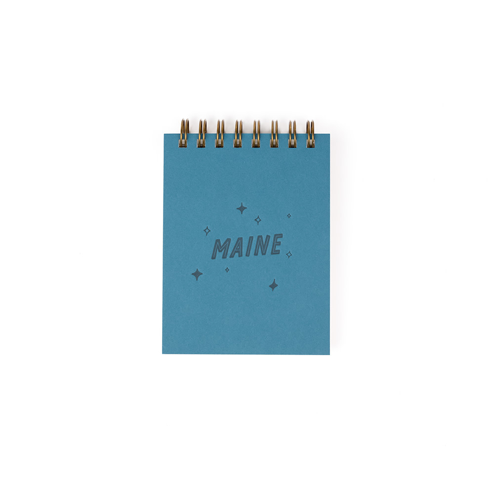 Ruff House Print Shop Ruff House Mini Jotter Notebook - Maine - Tide Pool