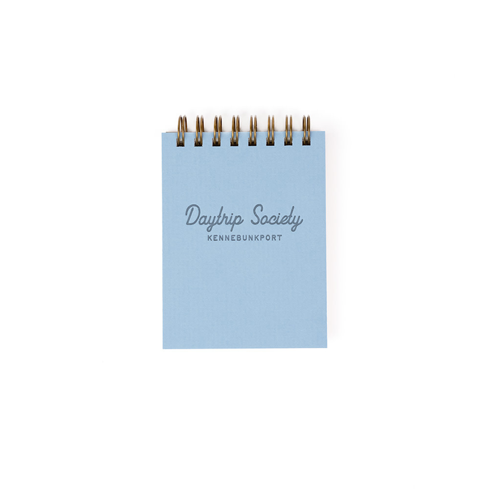 Custom Mini Jotter Notebook - Daytrip Society Kennebunkport - Sky Blue