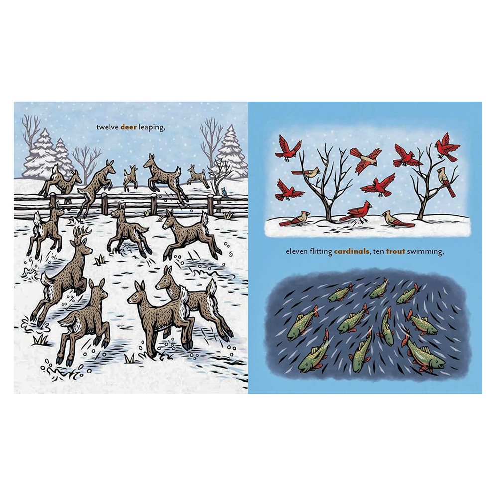 Twelve Days of Winter: A Wildlife Celebration Hardcover Book