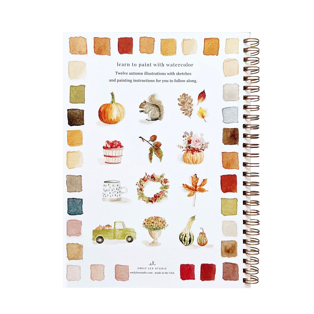 Emily Lex Studio Watercolor Workbook - Autumn