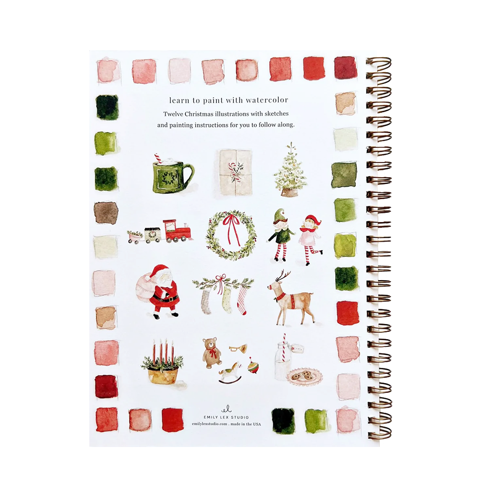 Emily Lex Studio Watercolor Workbook - Christmas