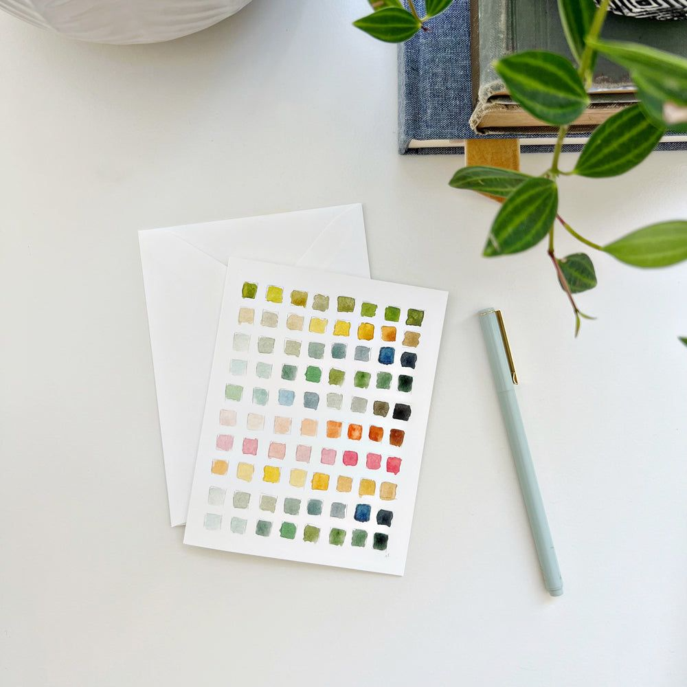 Emily Lex Studio Card - Set of 8 - Paint Swatch
