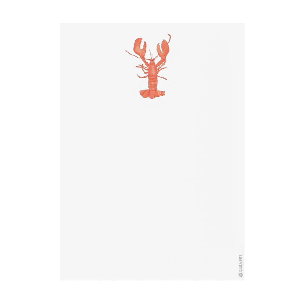 Sara Fitz Sara Fitz Notepad - Lobster