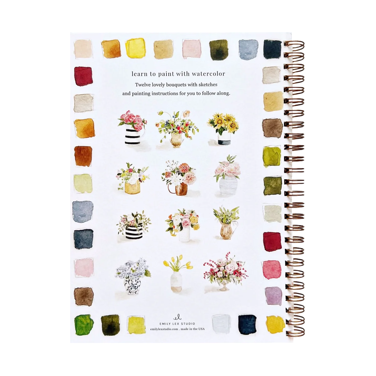 Emily Lex Studio Watercolor Workbook - Bouquets