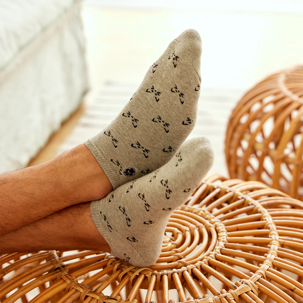 Conscious Step Ankle Socks - Gray Cats