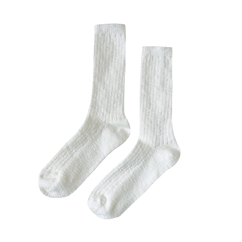Le Bon Shoppe Le Bon Shoppe Cottage Socks - White Linen