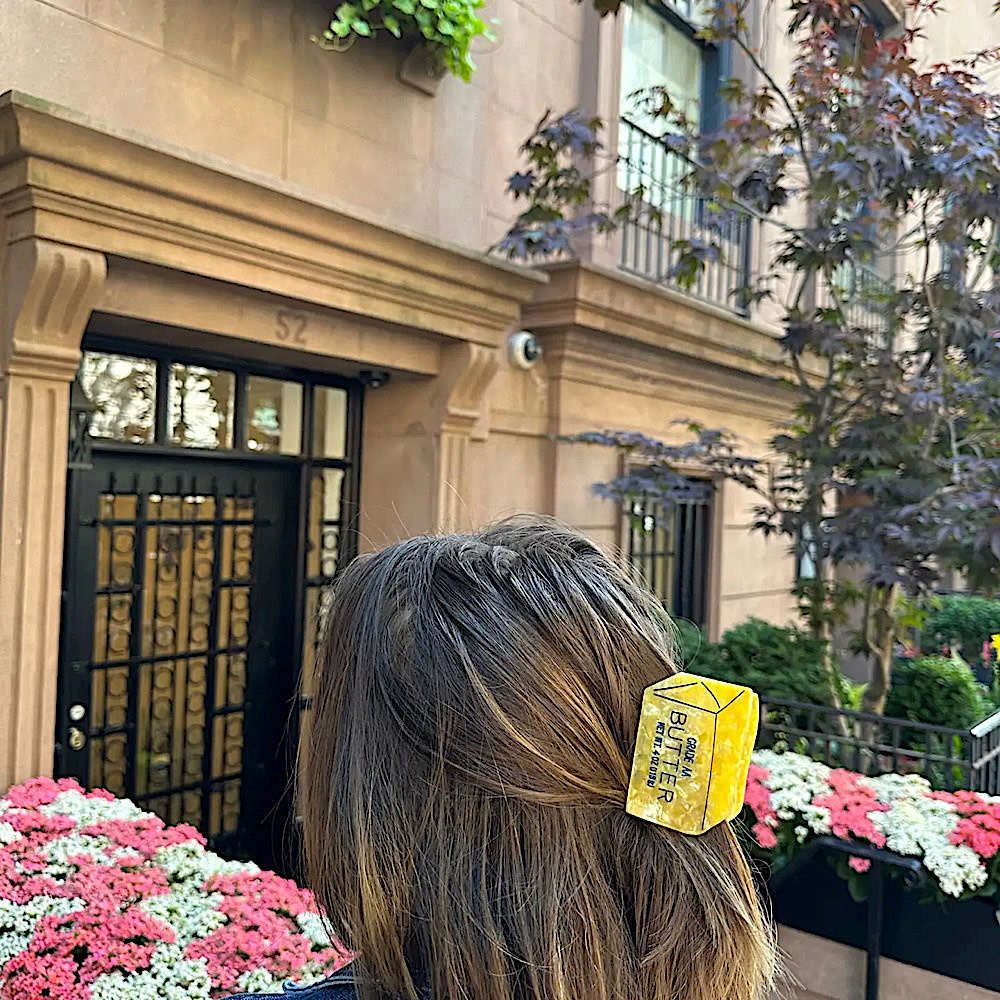 Solar Eclipse Claw Hair Clip - Butter