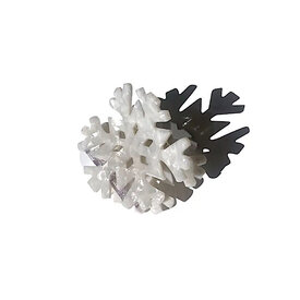 Solar Eclipse Snowflake Claw Hair Clip
