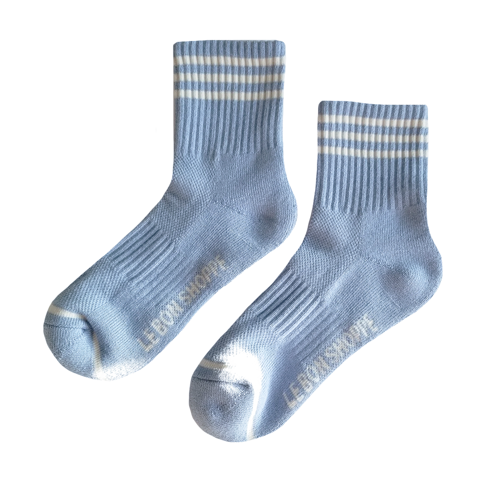 Le Bon Shoppe Girlfriend Socks - Parisian Blue