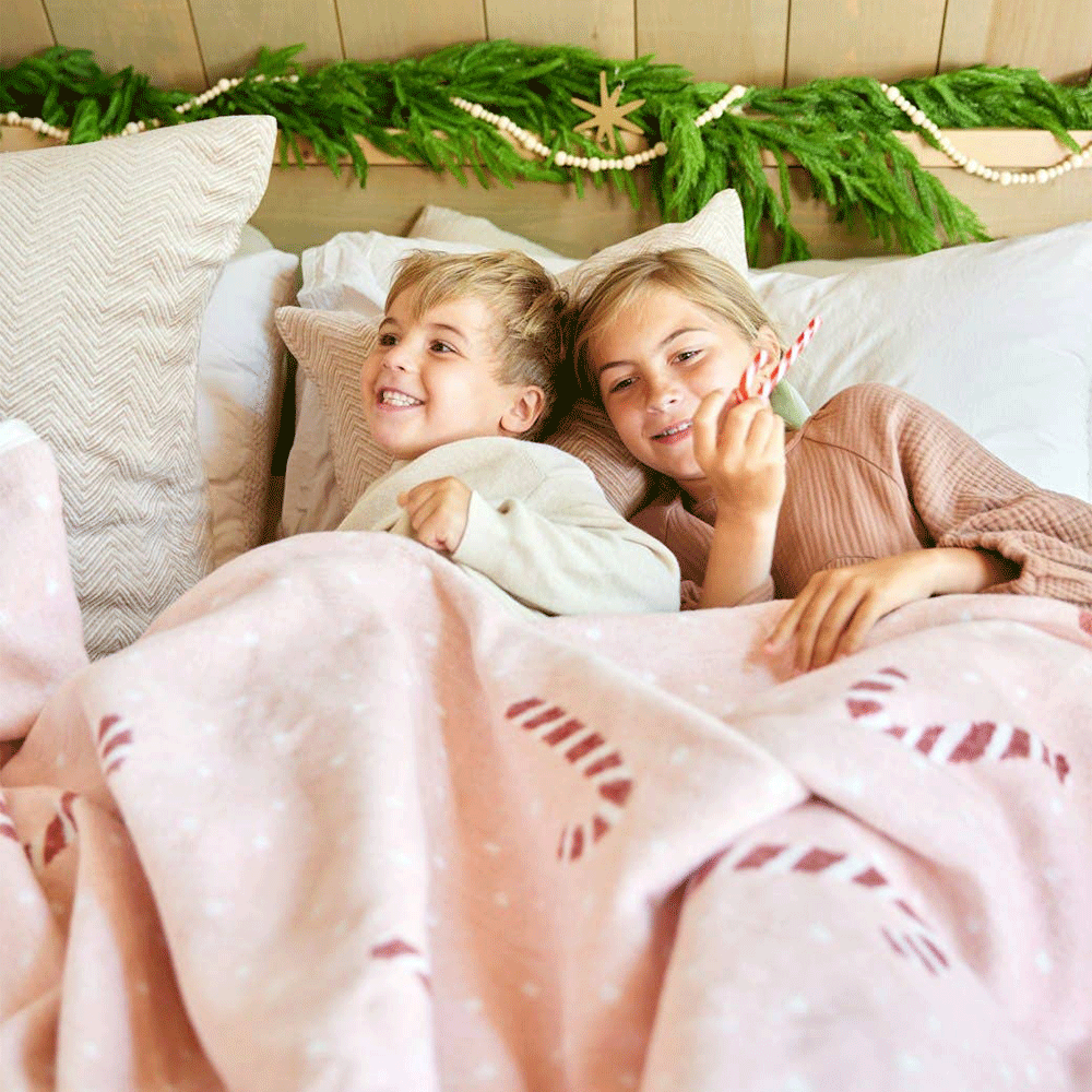 ChappyWrap - Original Blanket - Pink Candy Canes