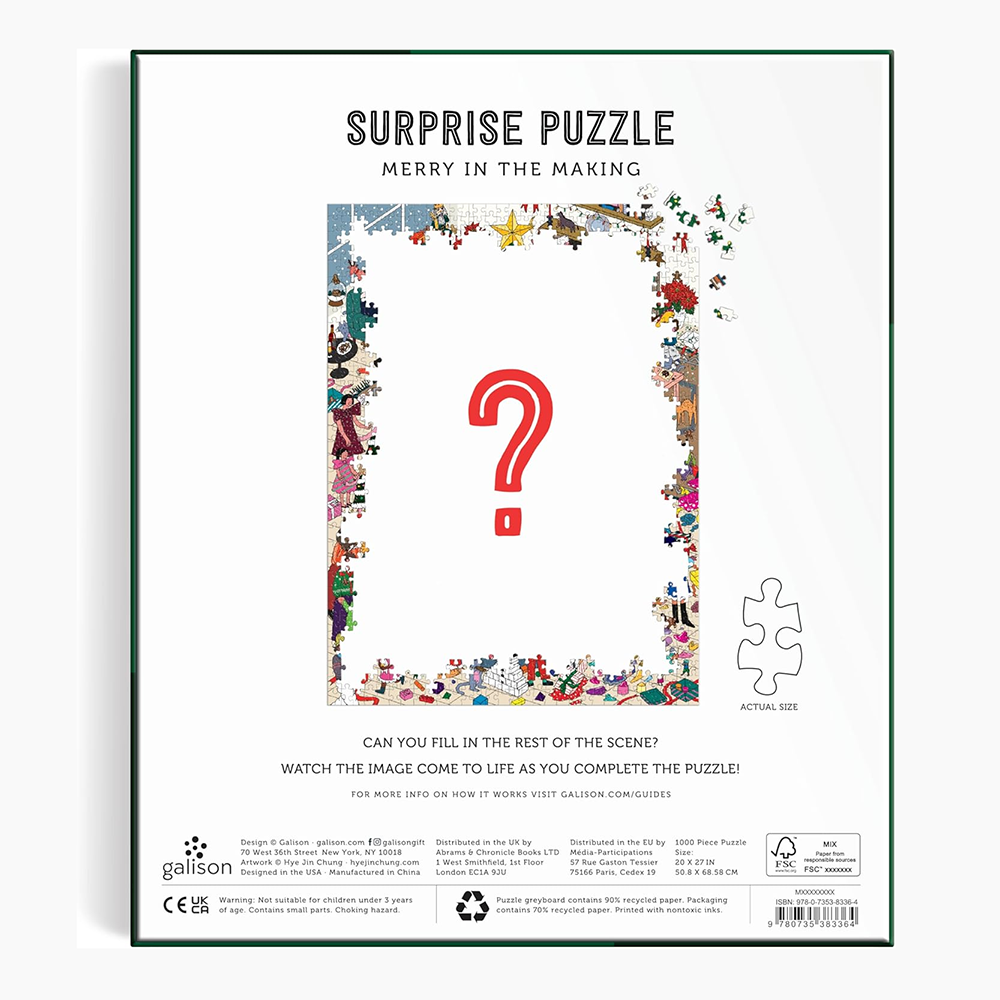 Merry in the Making 1000 Piece Surprise Puzzle