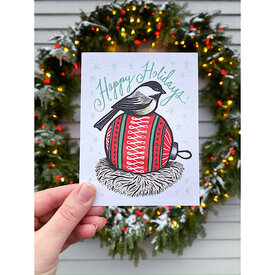 Daytrip Society Daytrip Society - Happy Holidays Chickadee Ball Card
