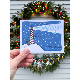 Daytrip Society Daytrip Society - Lighthouse Happy Holidays Card