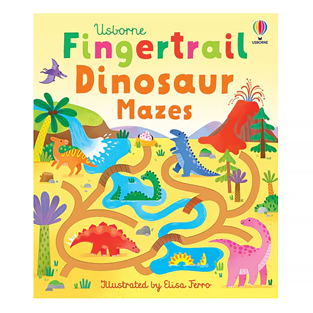 Usborne Fingertrail Dinosaur Mazes Board Book