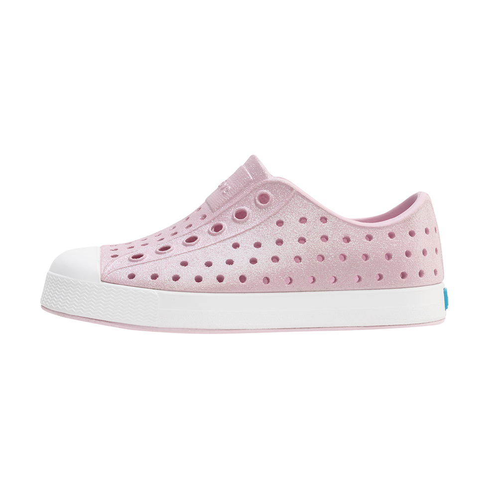Native Shoes Jefferson Bio Bling Child - Barely Pink Bling/Shell White