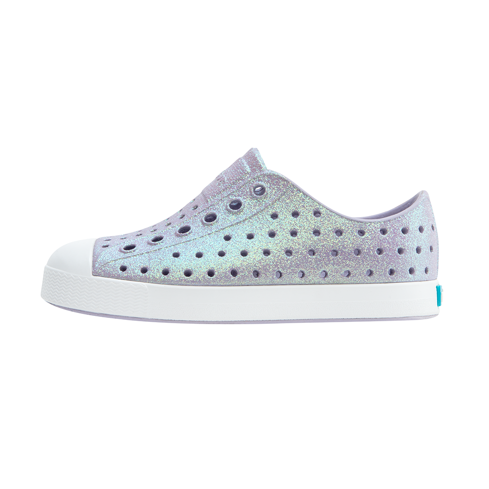 Native Shoes Native Shoes Jefferson Bio Bling Child - Future Purple Bling/Shell White