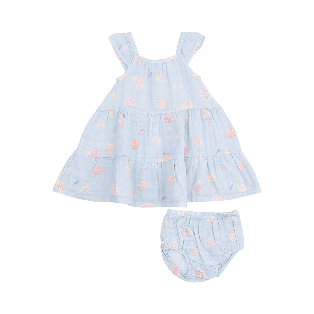 Angel Dear Twirly Sundress - Pretty Seashells
