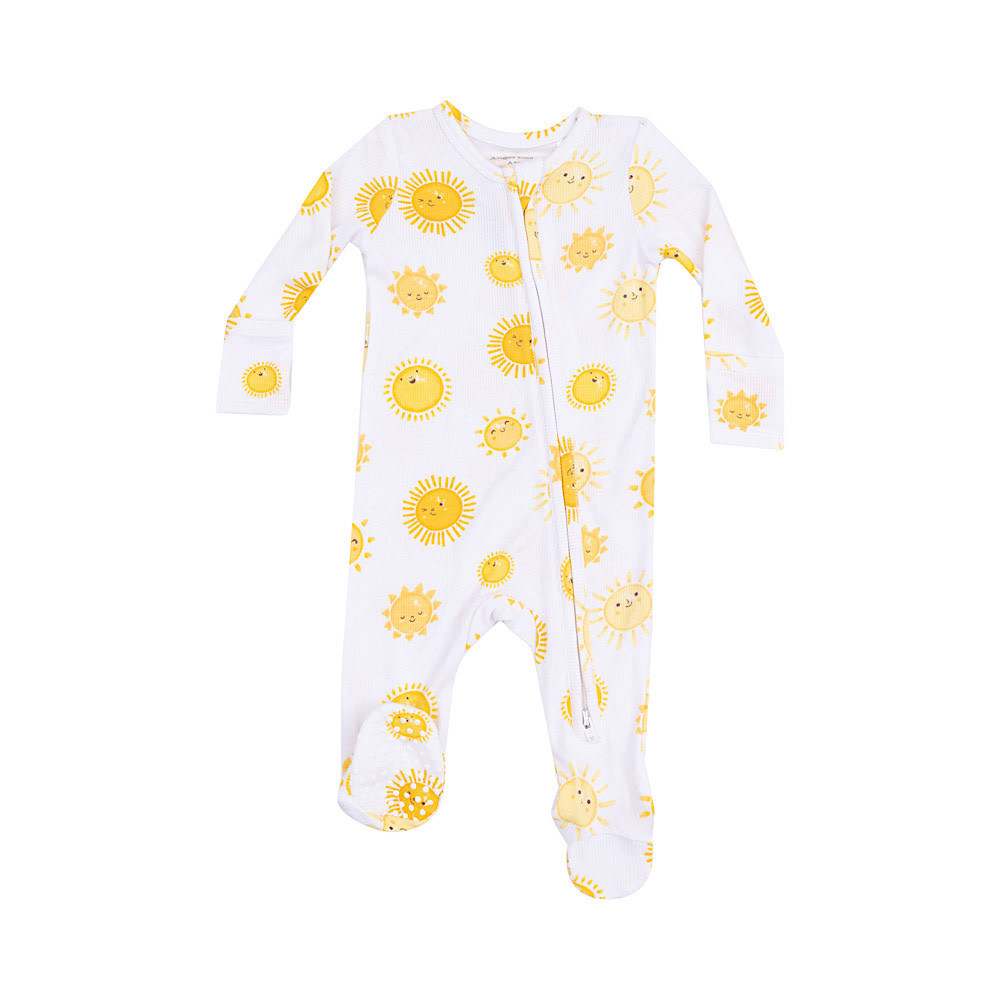 Angel Dear Angel Dear 2 Way Zipper Footie - Happy Suns