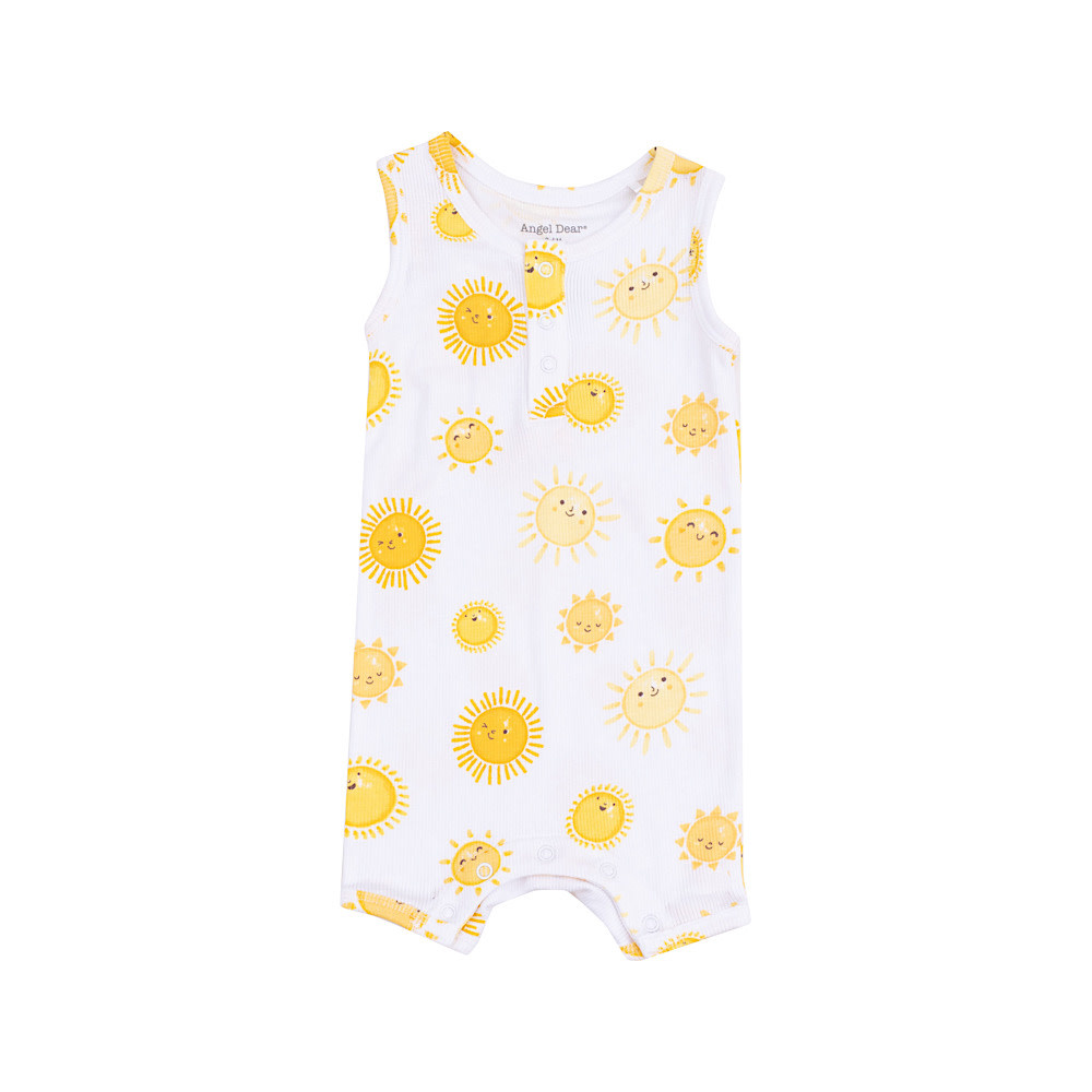 Angel Dear Sleeveless Shortie Romper - Happy Suns