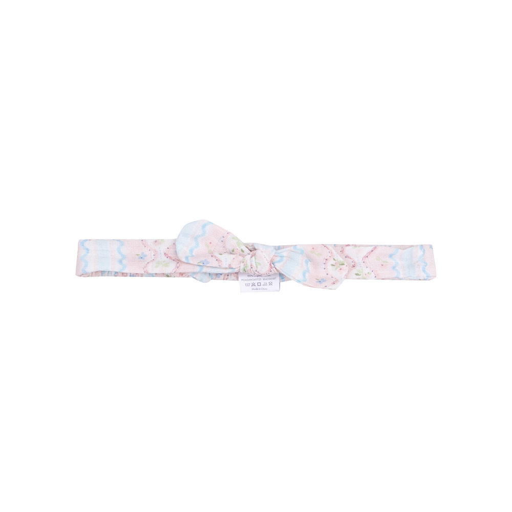 Angel Dear Knot Headband - Ogee Floral 0-12M
