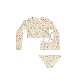 Rylee + Cru Rylee + Cru Crop Swim Rashguard Set - Nautical