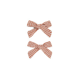 Rylee + Cru Rylee + Cru Bows - Set of 2 - Poppy Gingham