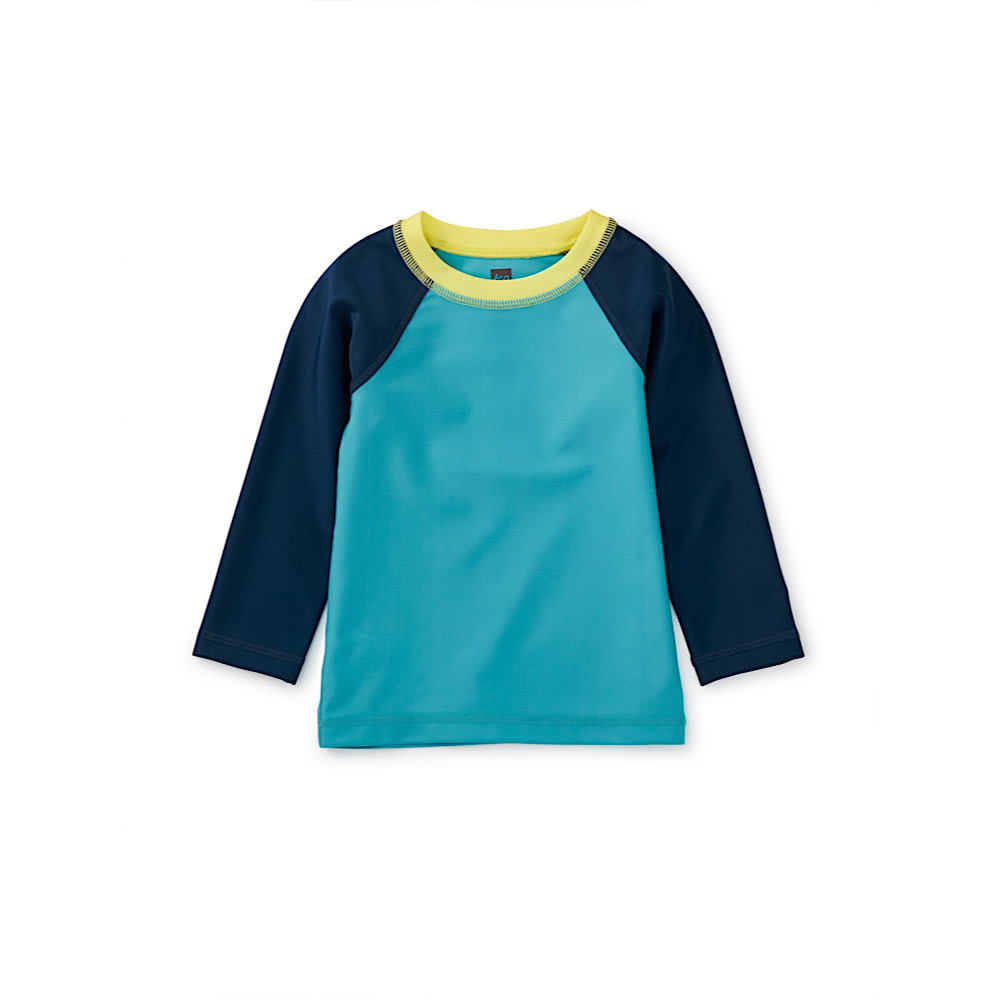 Tea Collection Baby Long Sleeve Rash Guard - Ocean Breeze