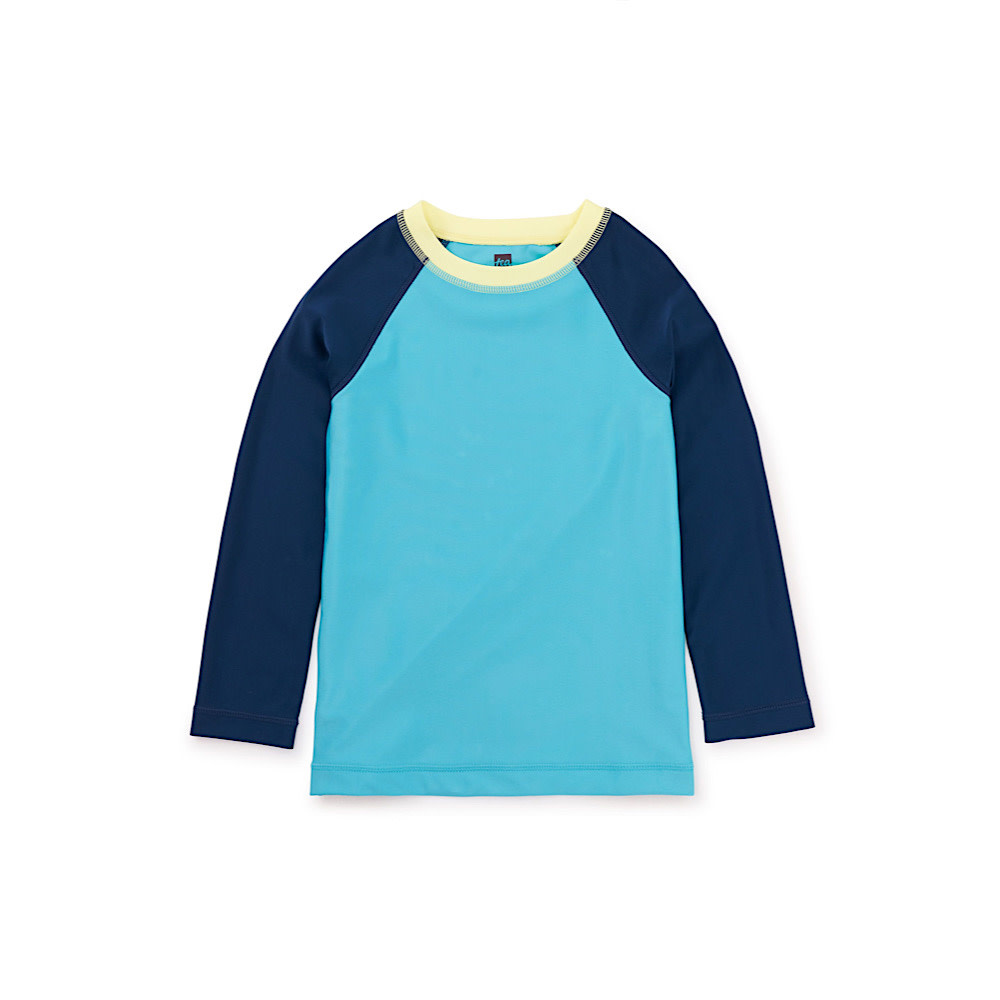 Tea Collection Long Sleeve Rash Guard - Ocean Breeze