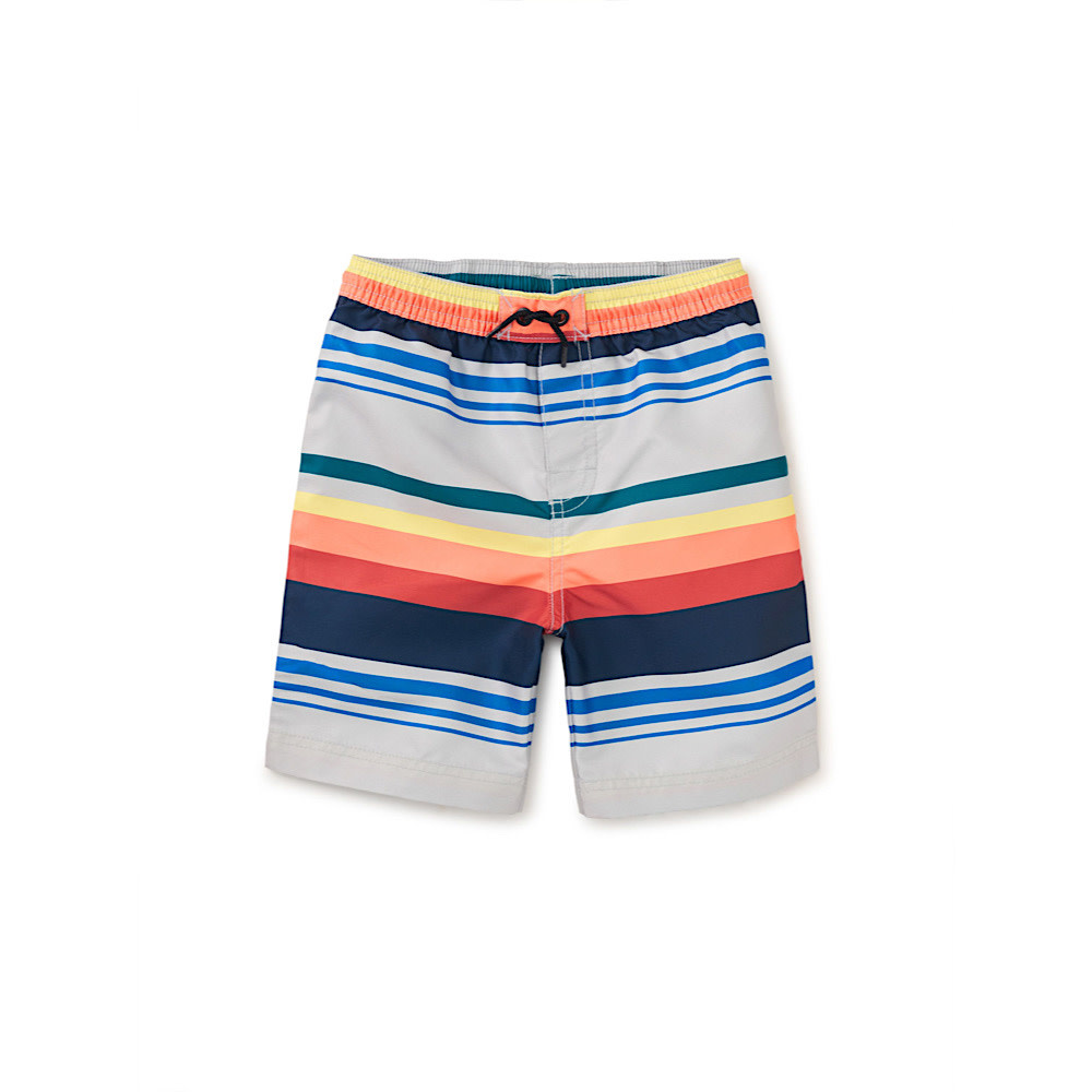 Tea Collection Full-Length Swim Trunks - Mediterranean Stripe