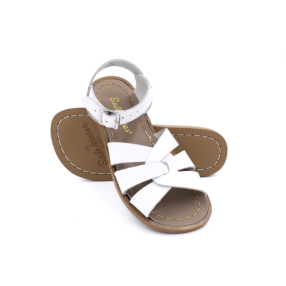 Salt Water Sandals Original Kid's Velcro - White
