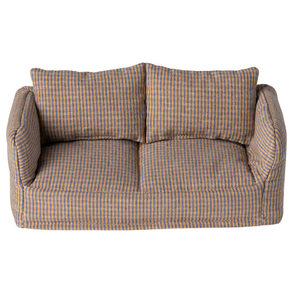 Maileg Maileg Couch - Blue Plaid