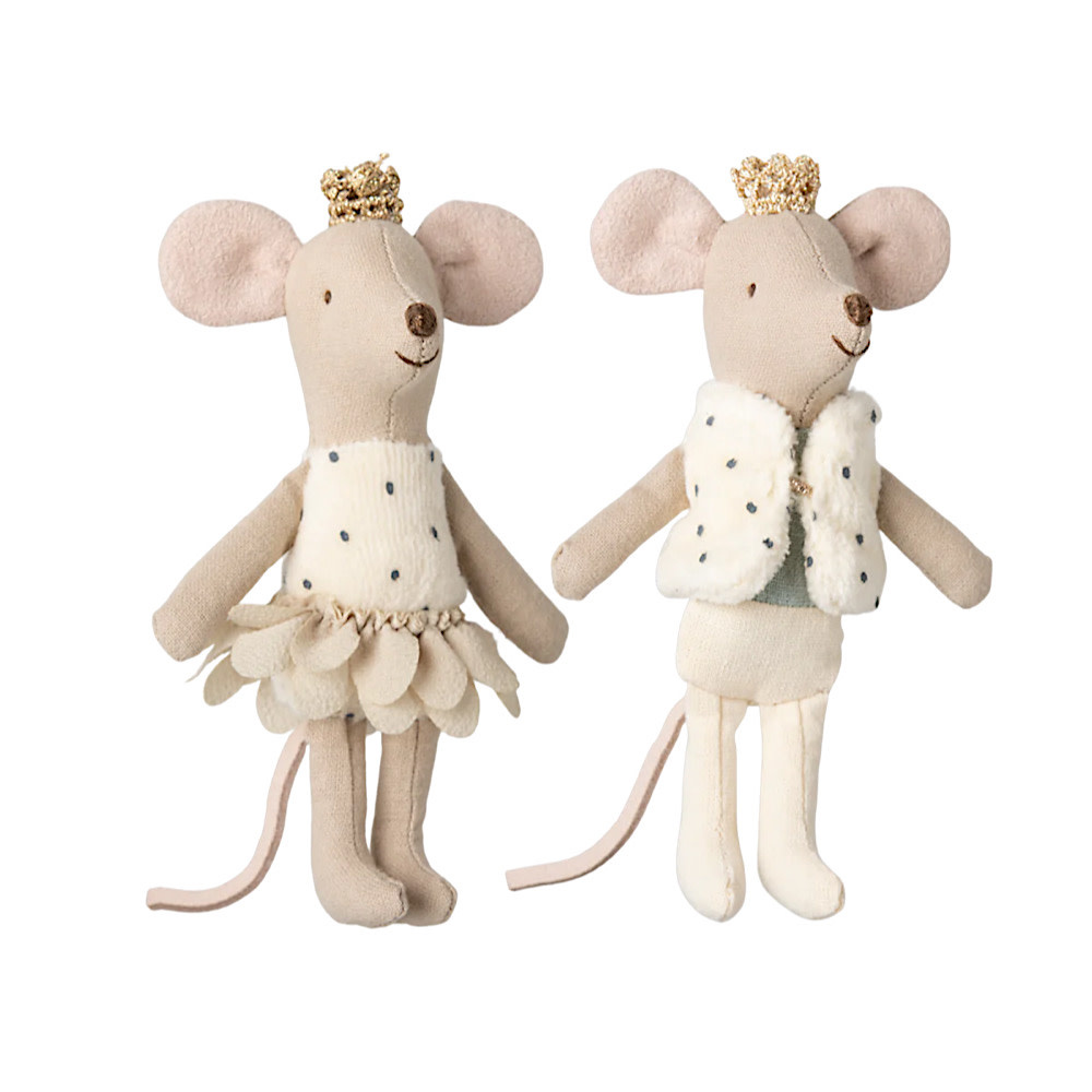 Maileg Little Sister & Brother Mice in Box - Royal Twins