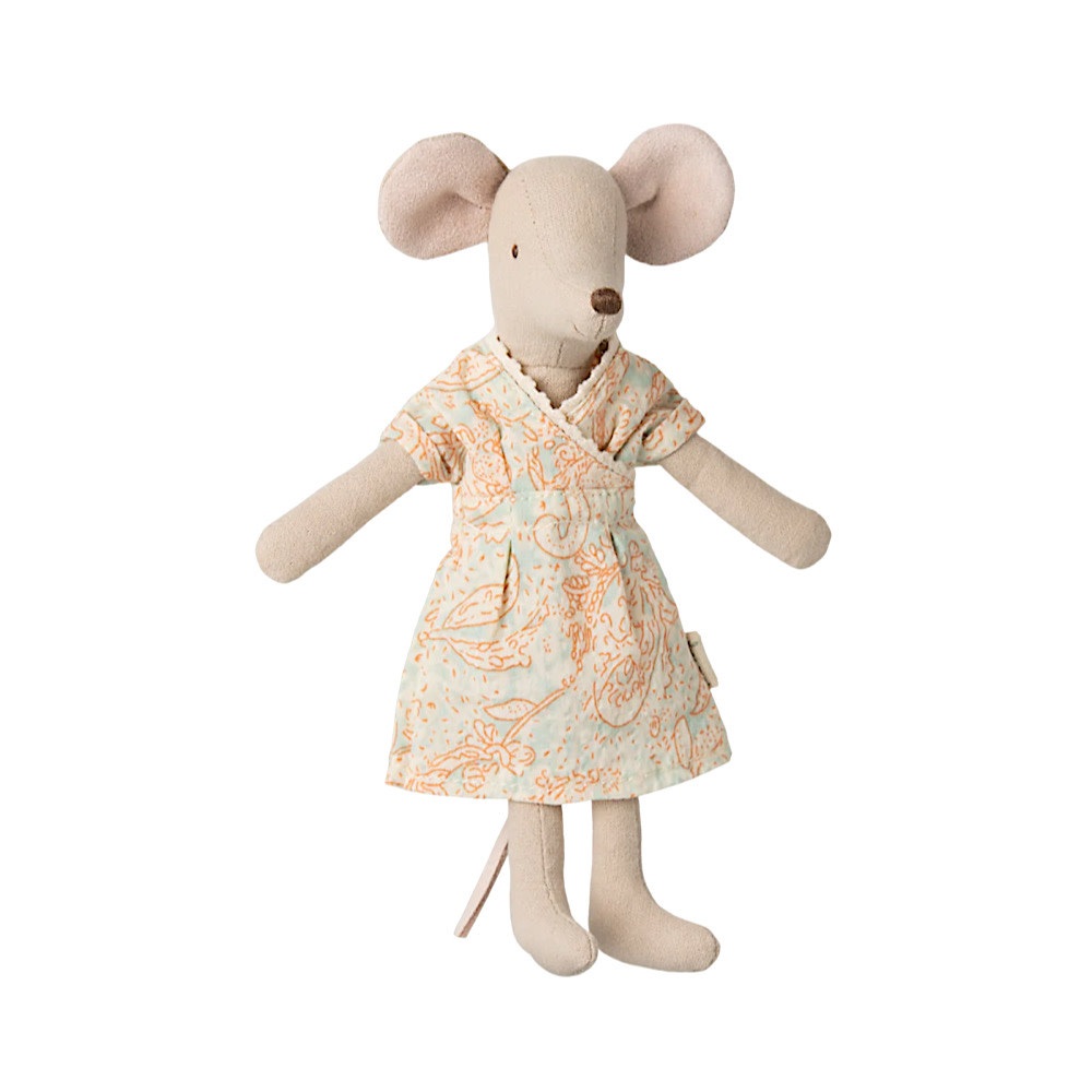 Maileg Mum Mouse - Flower Print Dress
