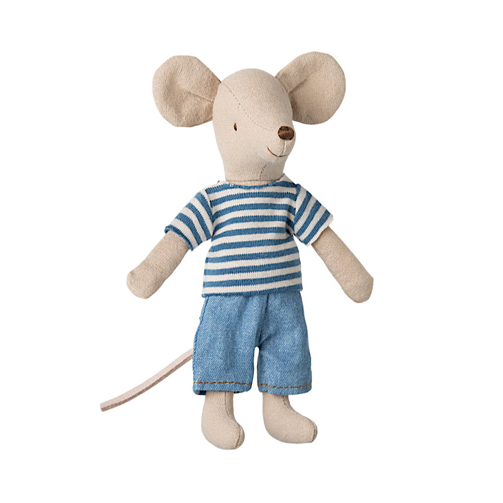 Maileg Maileg Big Brother Mouse - LouiMax - Stripe Shirt