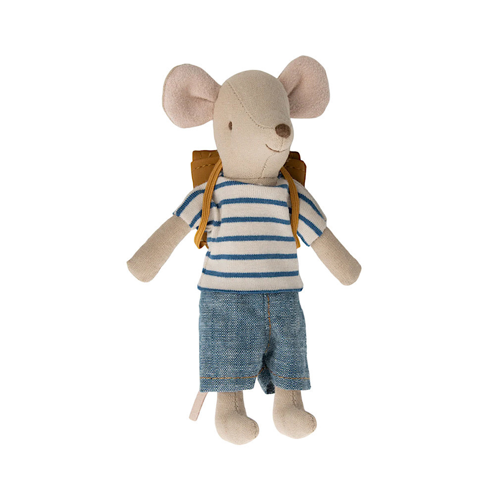 Maileg Maileg Big Brother Mouse - Tricycle - Ochre Bag