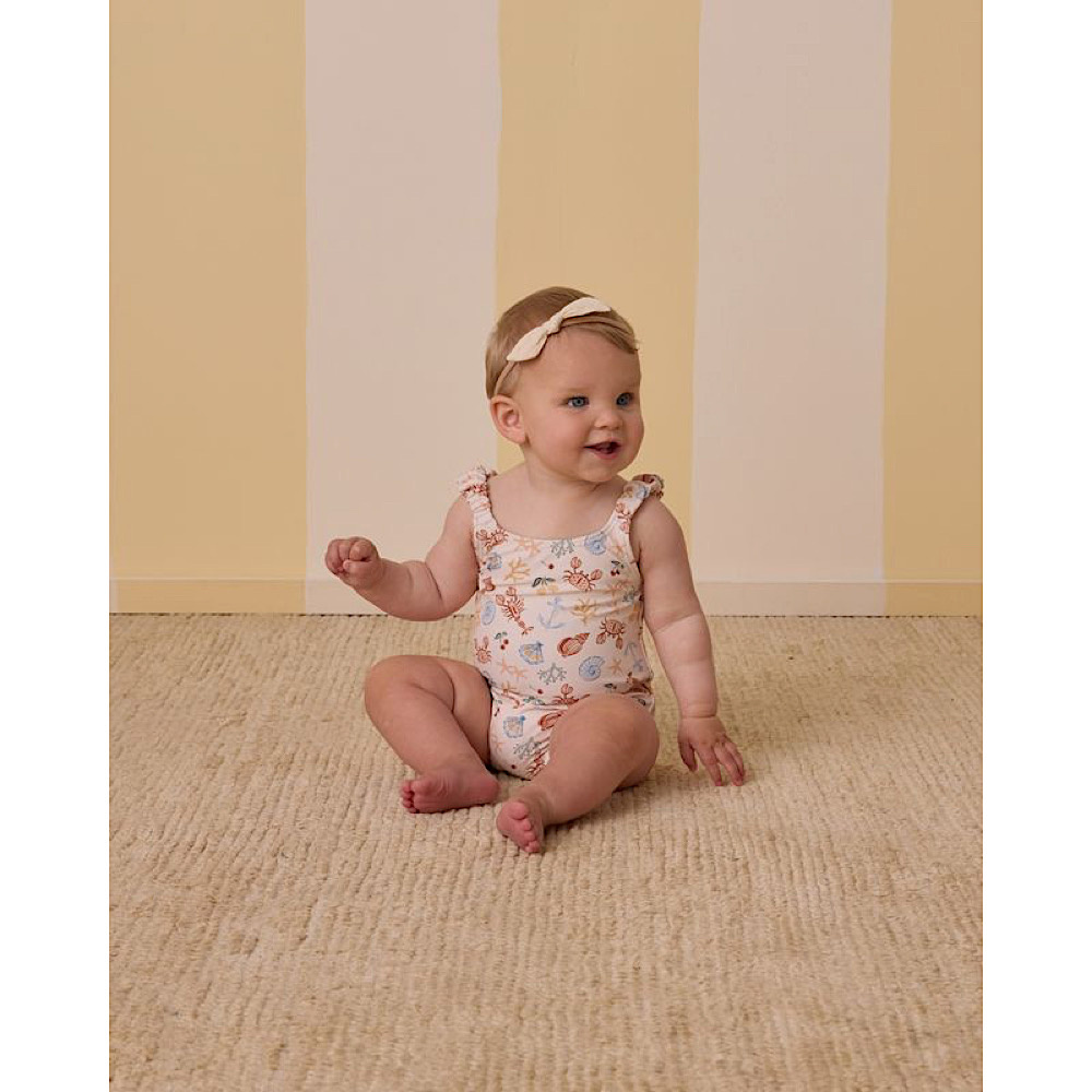 Rylee + Cru Swim Scrunch One-Piece - Nautical