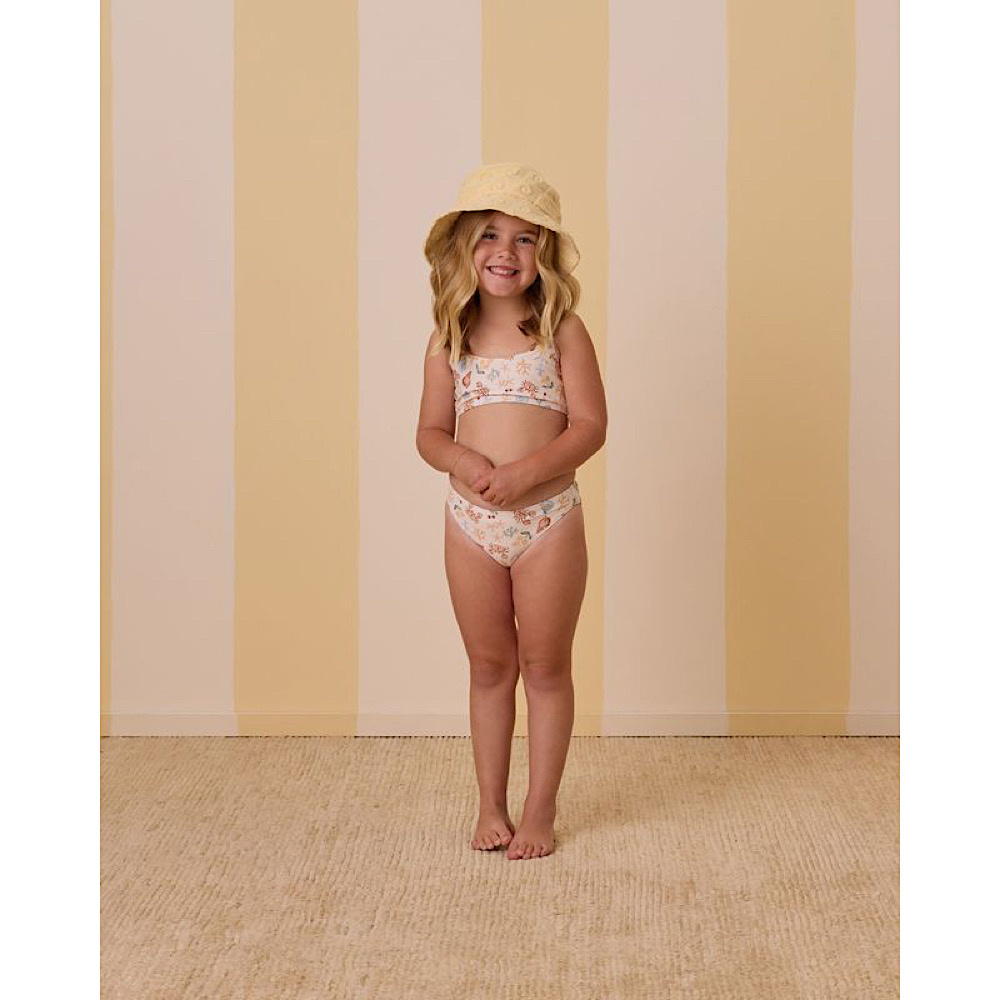 Rylee + Cru Crop Swim Rashguard Set - Nautical