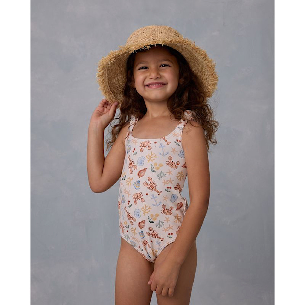 Rylee + Cru Swim Scrunch One-Piece - Nautical