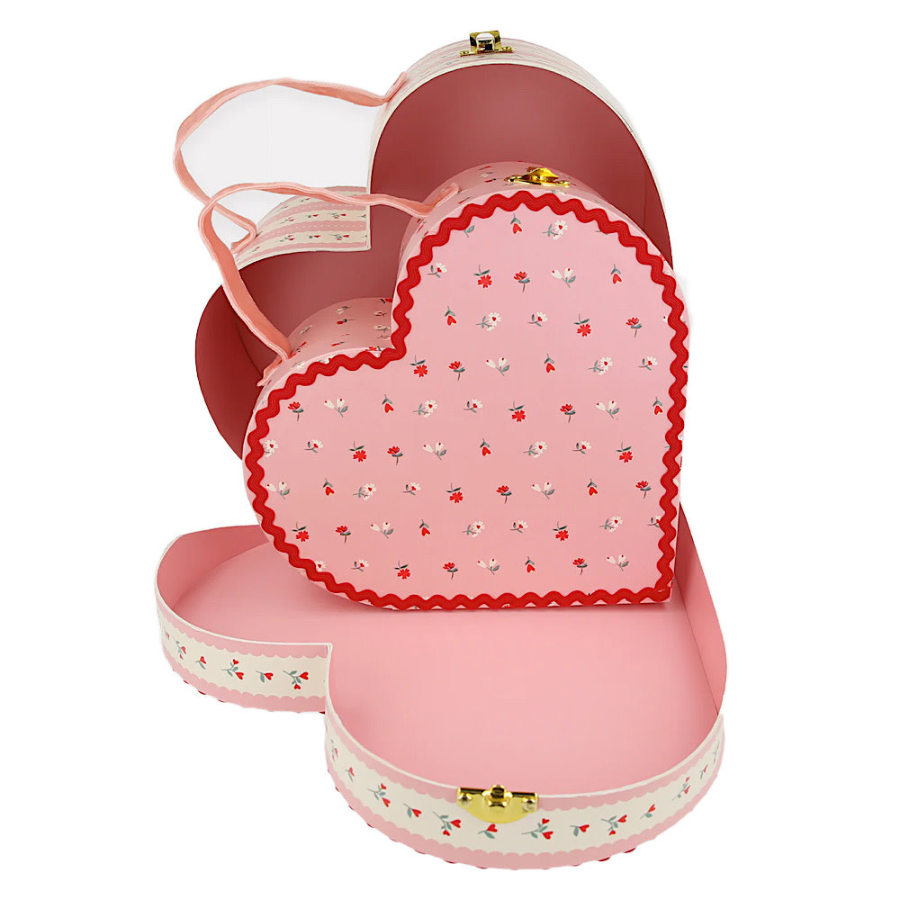 Meri Meri - Vintage Rose Heart Suitcases