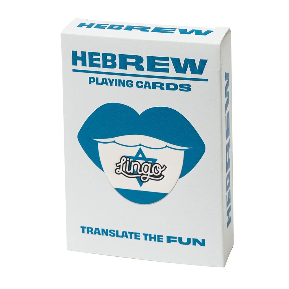 Lingo Playing Cards Lingo Language Cards - Hebrew