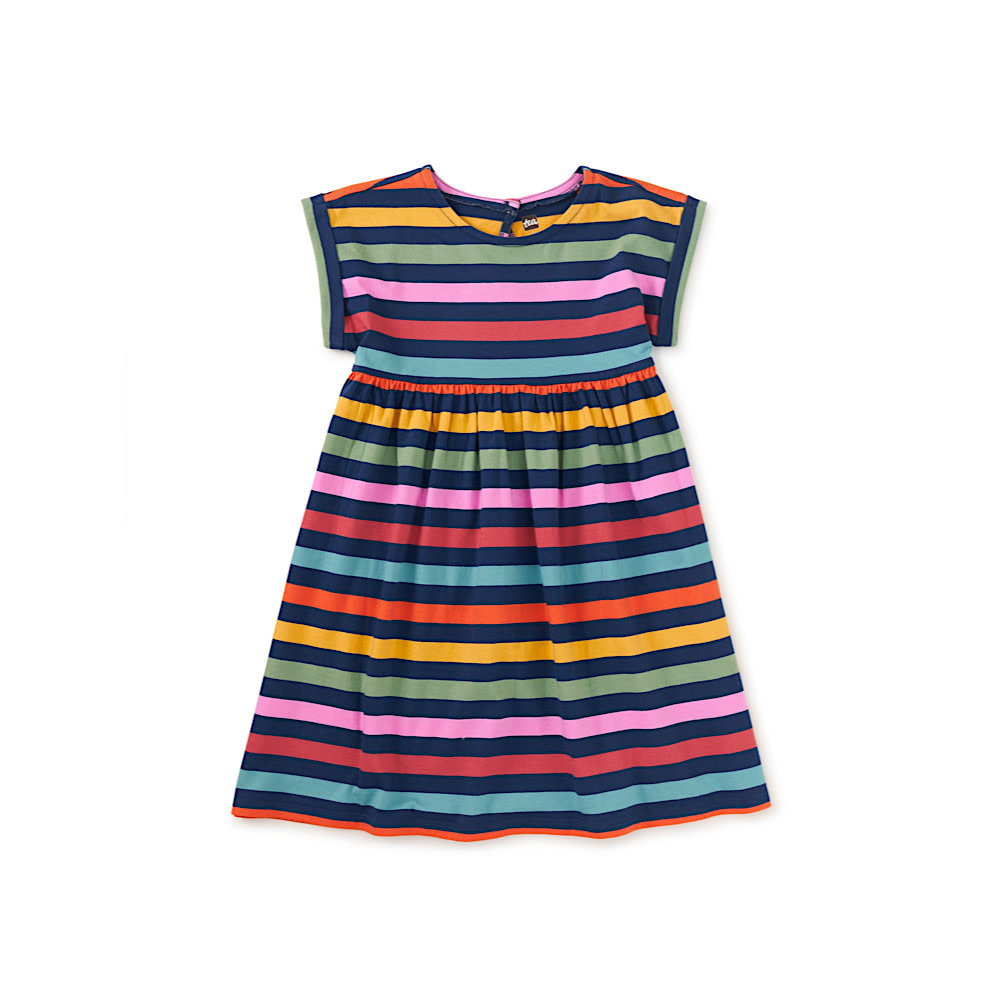 Tea Collection Short Sleeve Empire Dress - Nightfall