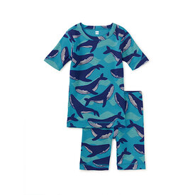 Tea Collection Tea Collection In Your Dreams Pajama Set - Humpback Whales