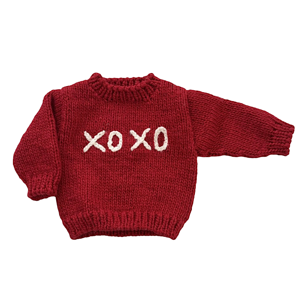 The Blueberry Hill The Blueberry Hill Baby XOXO Sweater - Red